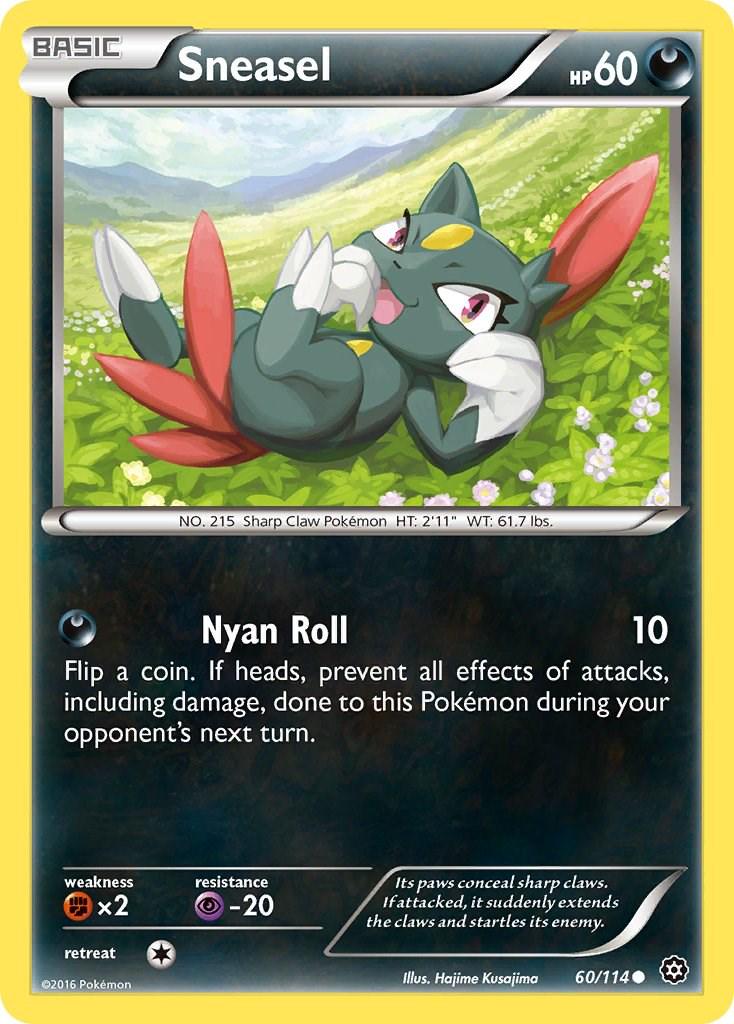 Sneasel #60 Pokemon Steam Siege (Played Condition)