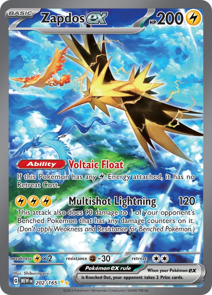 Zapdos ex #202 Pokemon Scarlet & Violet 151