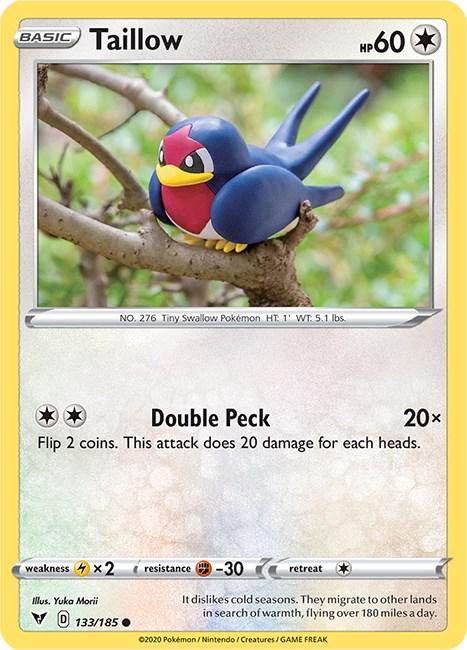 Taillow  #133 Pokemon Vivid Voltage (Lightly Played)