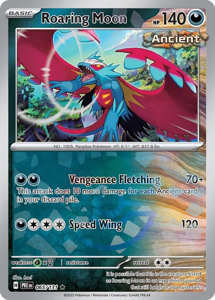 Roaring Moon [Poke Ball] #65 Pokemon Prismatic Evolutions