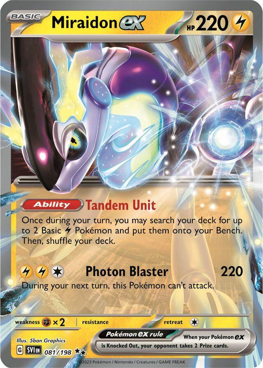 Miraidon ex #81 Pokemon Scarlet & Violet