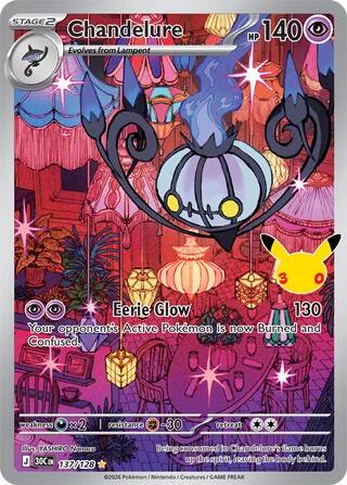 Chandelure #137 Pokemon 30th Celebration