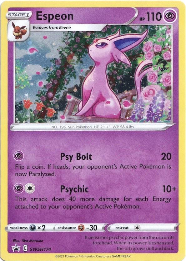 Espeon #SWSH174 Pokemon Promo (Damaged Condition)