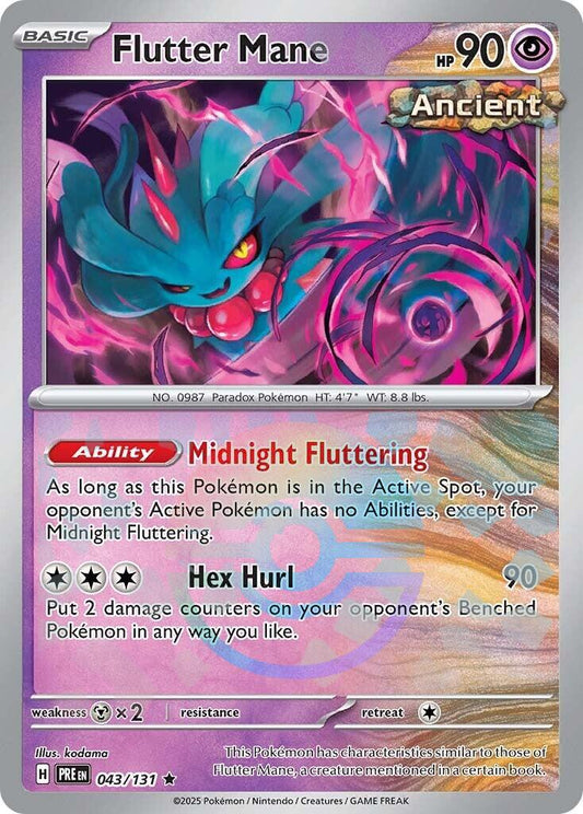 Flutter Mane [Poke Ball] #43 Pokemon Prismatic Evolutions