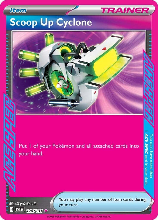 Scoop Up Cyclone #128 Pokemon Prismatic Evolutions
