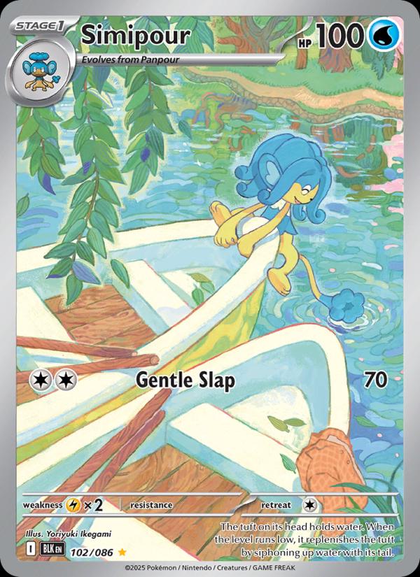 Simipour #102 Pokemon Black Bolt