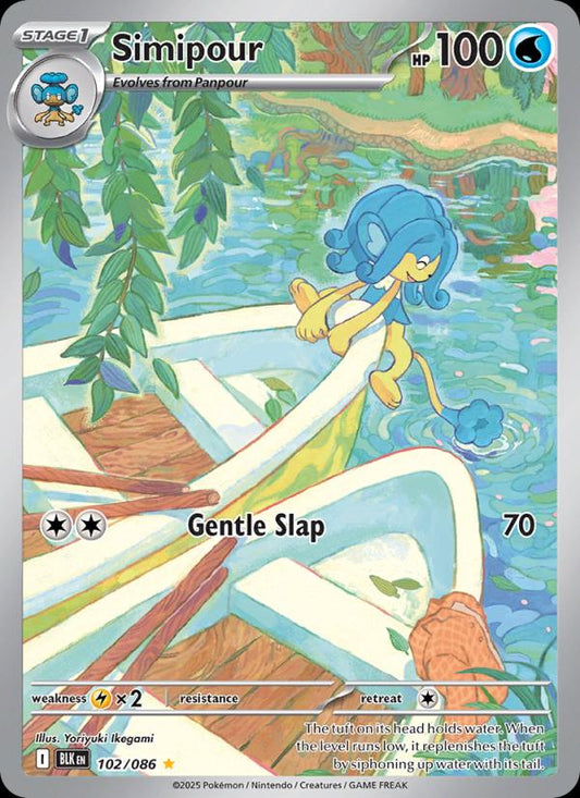 Simipour #102 Pokemon Black Bolt