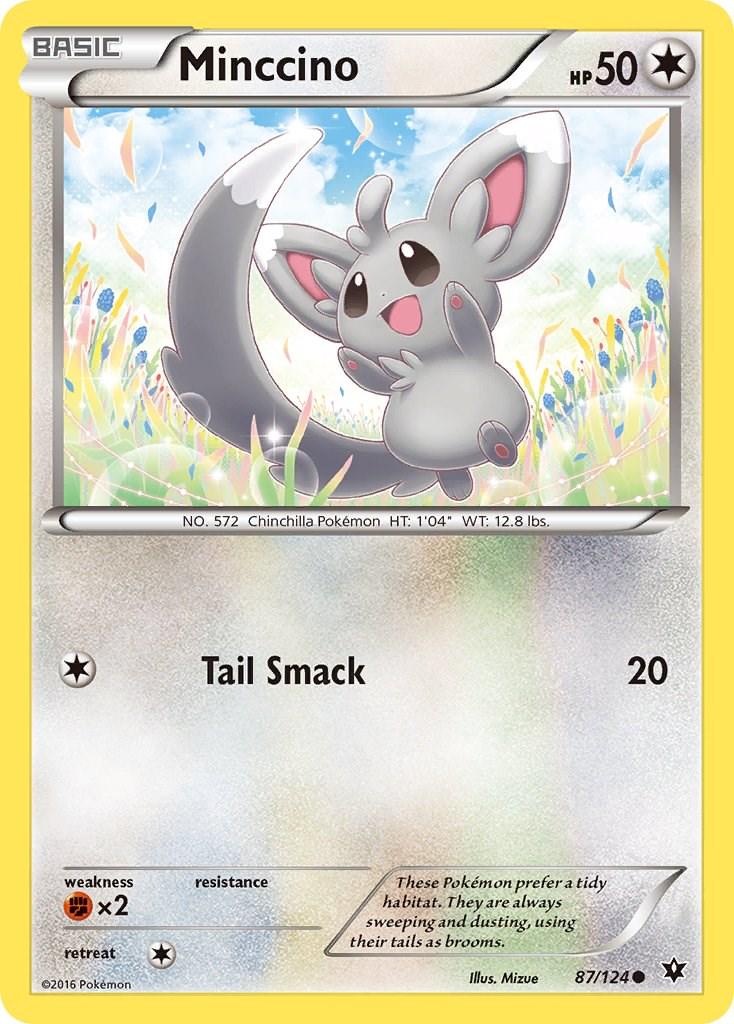 Minccino #87 Pokemon Fates Collide (Lightly Played)