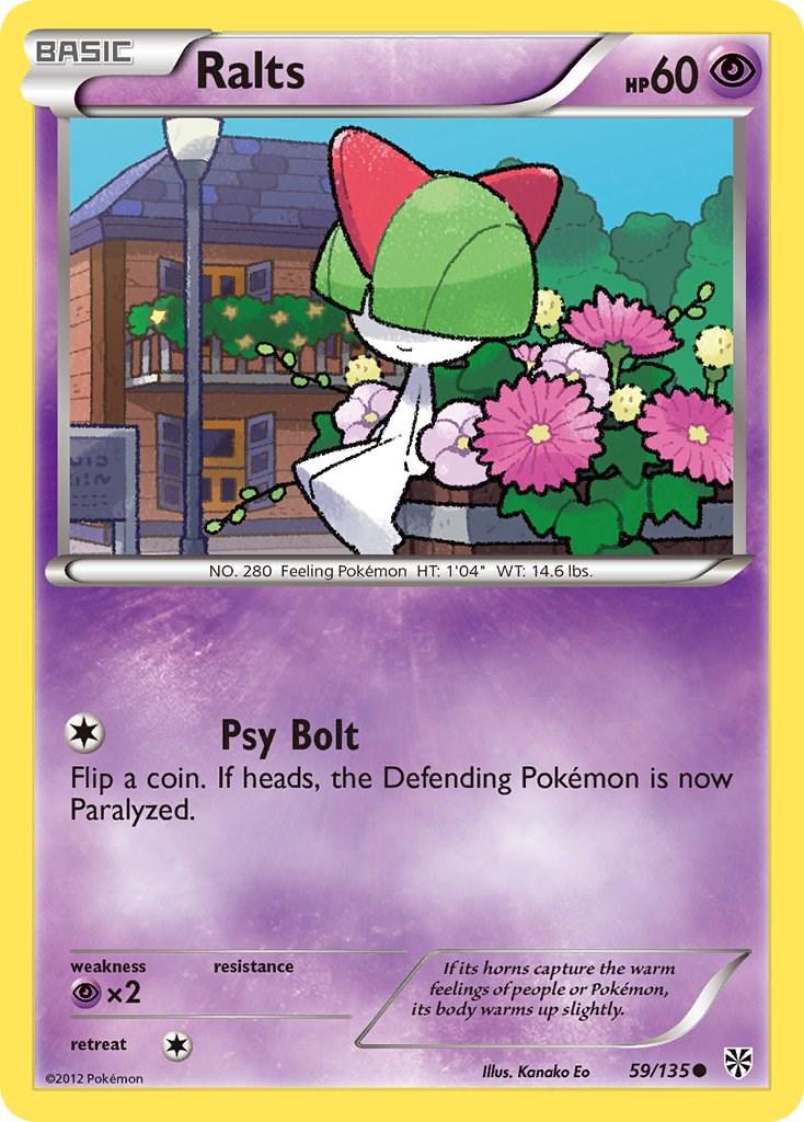 Ralts #59 Pokemon Plasma Storm (Lightly Played)