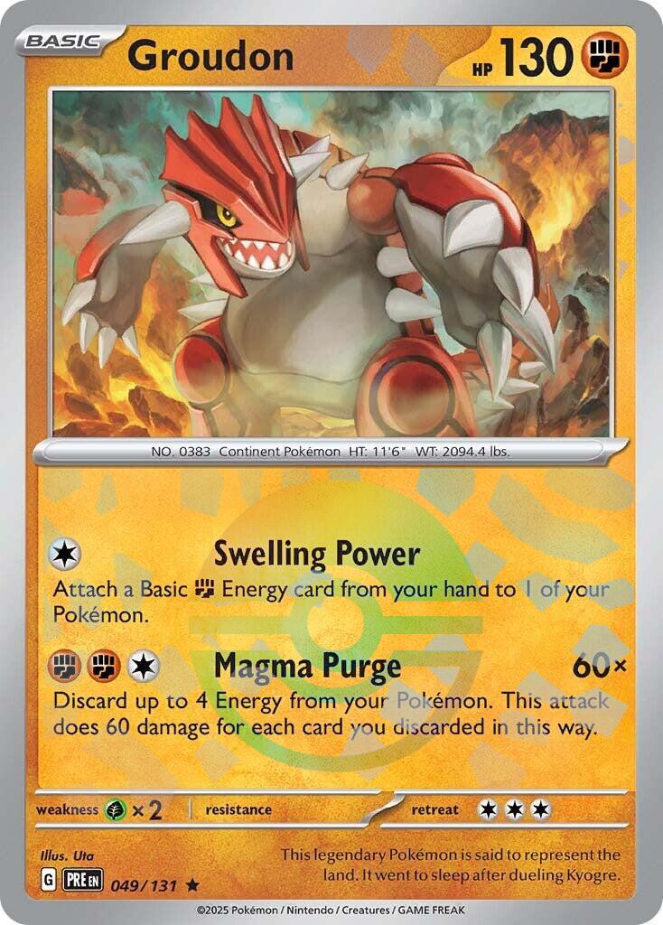 Groudon [Poke Ball] #49 Pokemon Prismatic Evolutions