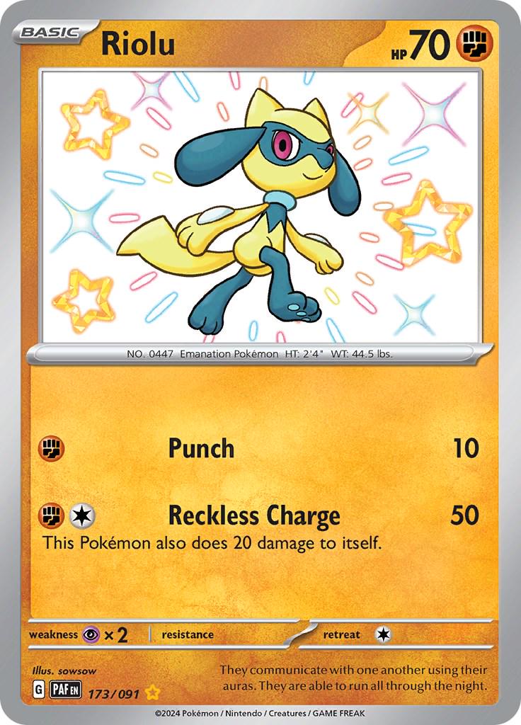 Riolu #173 Pokemon Paldean Fates