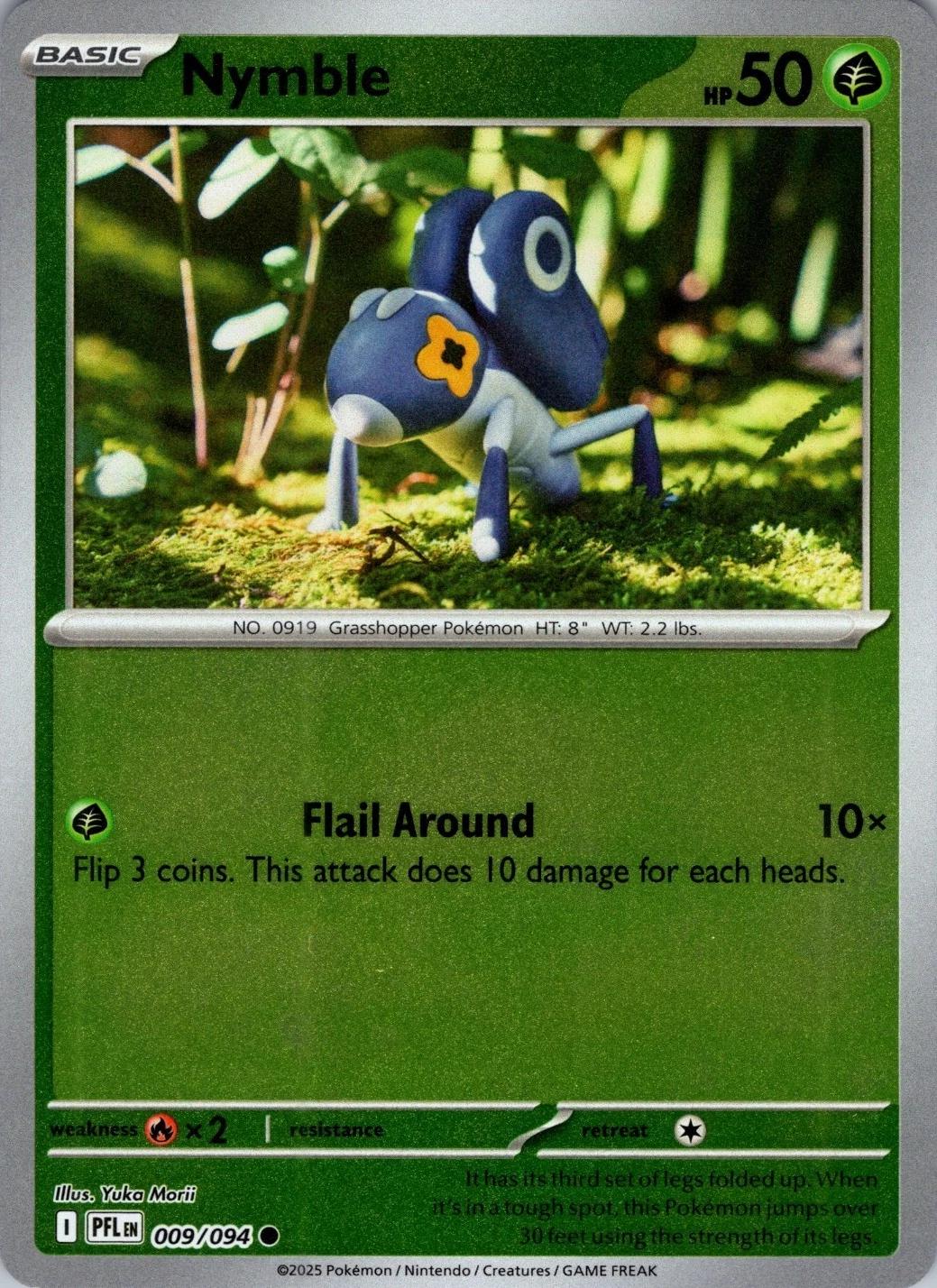 Nymble [Reverse Holo] #9 Pokemon Phantasmal Flames Yuka Morii