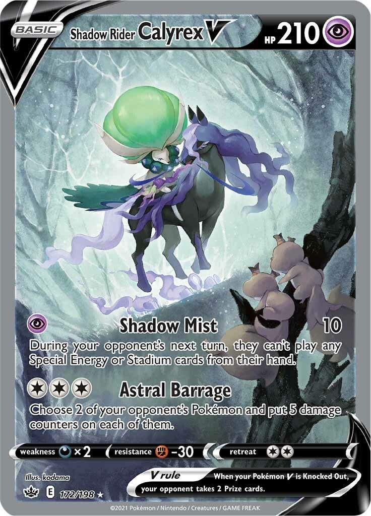 Shadow Rider Calyrex V #172 Pokemon Chilling Reign