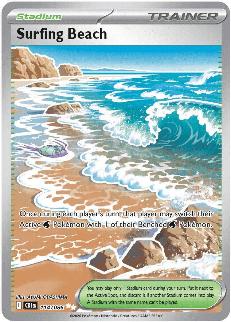 Surfing Beach #114 Pokemon Chaos Rising