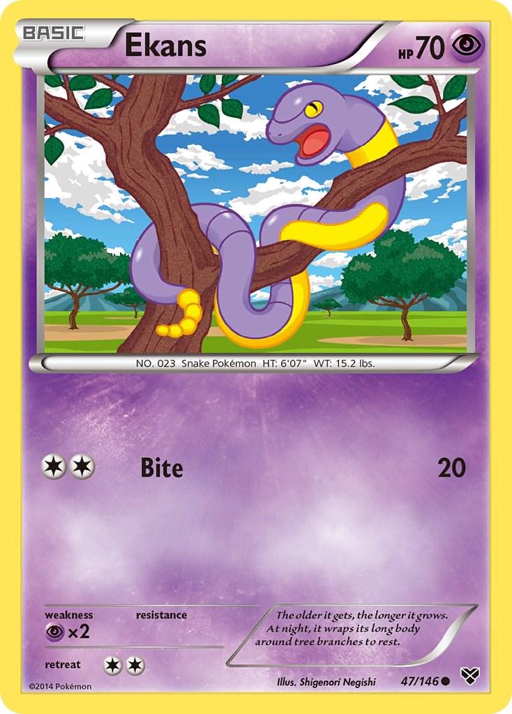 Ekans #47 Pokemon XY LIGHTLY PLAYED