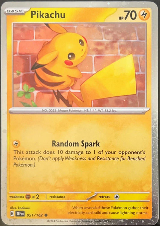 Pikachu [Cosmos Holo] #51 Pokemon Temporal Forces