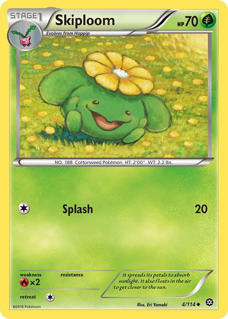 Skiploom #4 Pokemon Steam Siege (Lightly Played Condition)