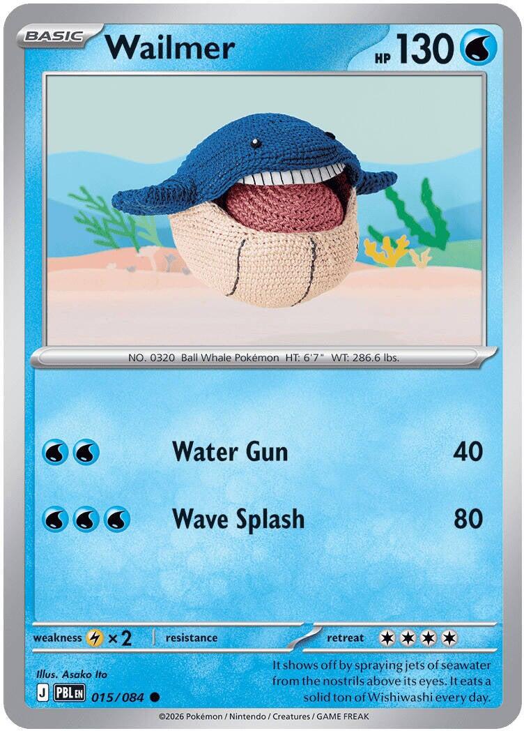 Wailmer #15 Pokemon Pitch Black