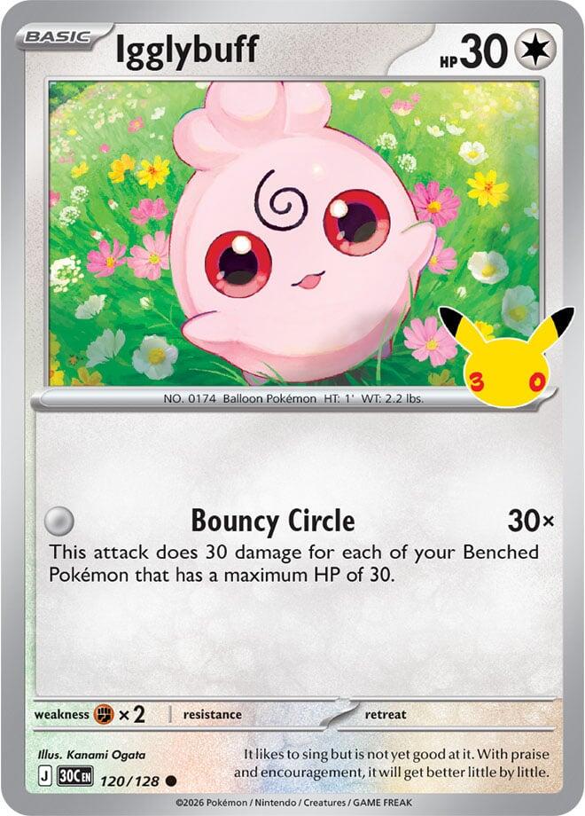 Igglybuff #120 Pokemon 30th Celebration