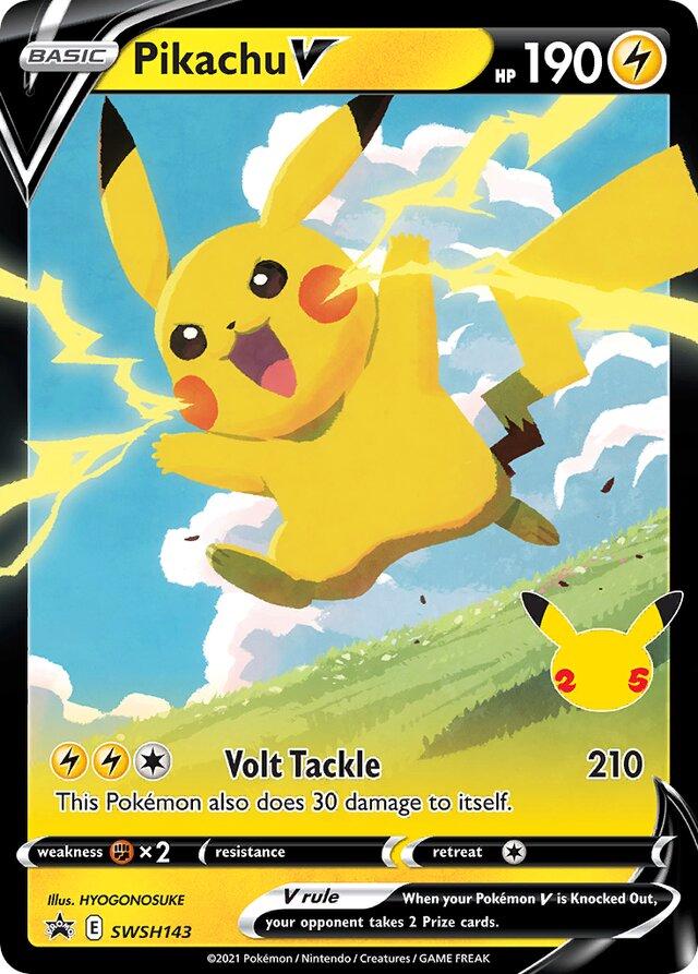 Pikachu V #SWSH143 Pokemon Celebrations