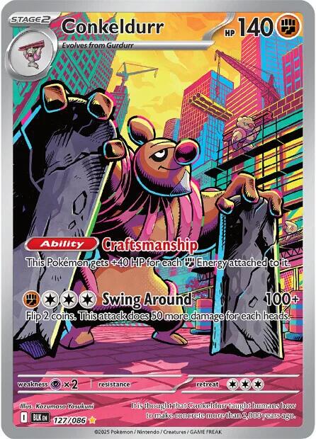 Conkeldurr #127 Pokemon Black Bolt