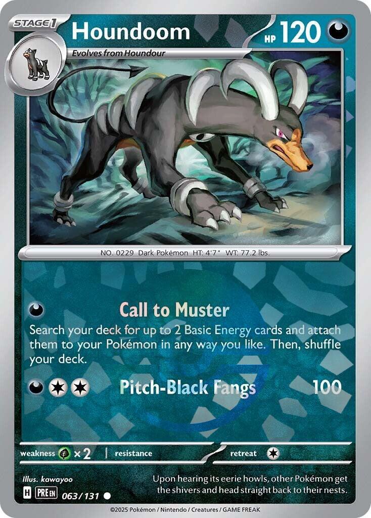 Houndoom [Poke Ball] #63 Pokemon Prismatic Evolutions