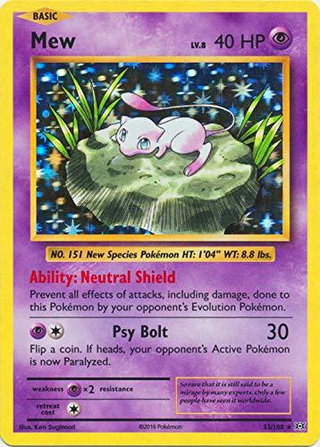 Mew [Holo] #53 Pokemon Evolutions Moderately Played