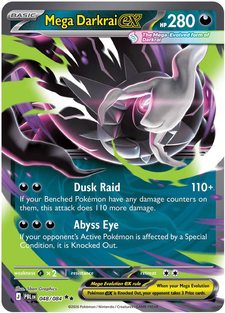 Mega Darkrai ex #48 Pokemon Pitch Black
