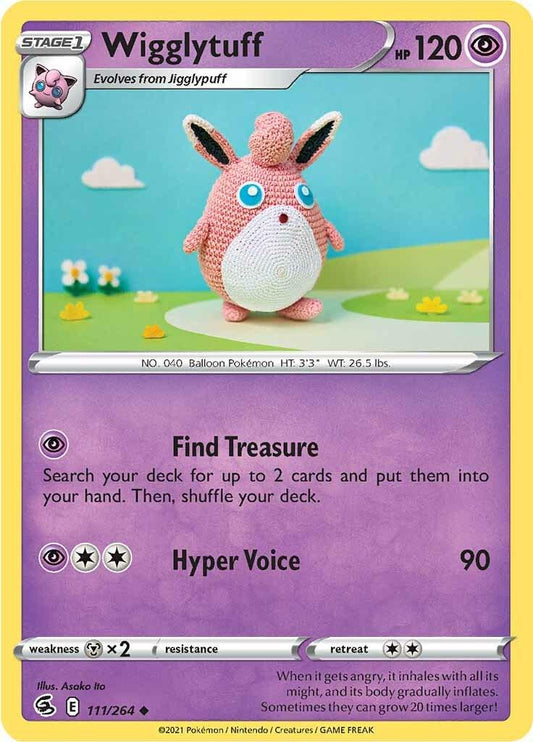 Wigglytuff #111 Pokemon Fusion Strike Asako Ito