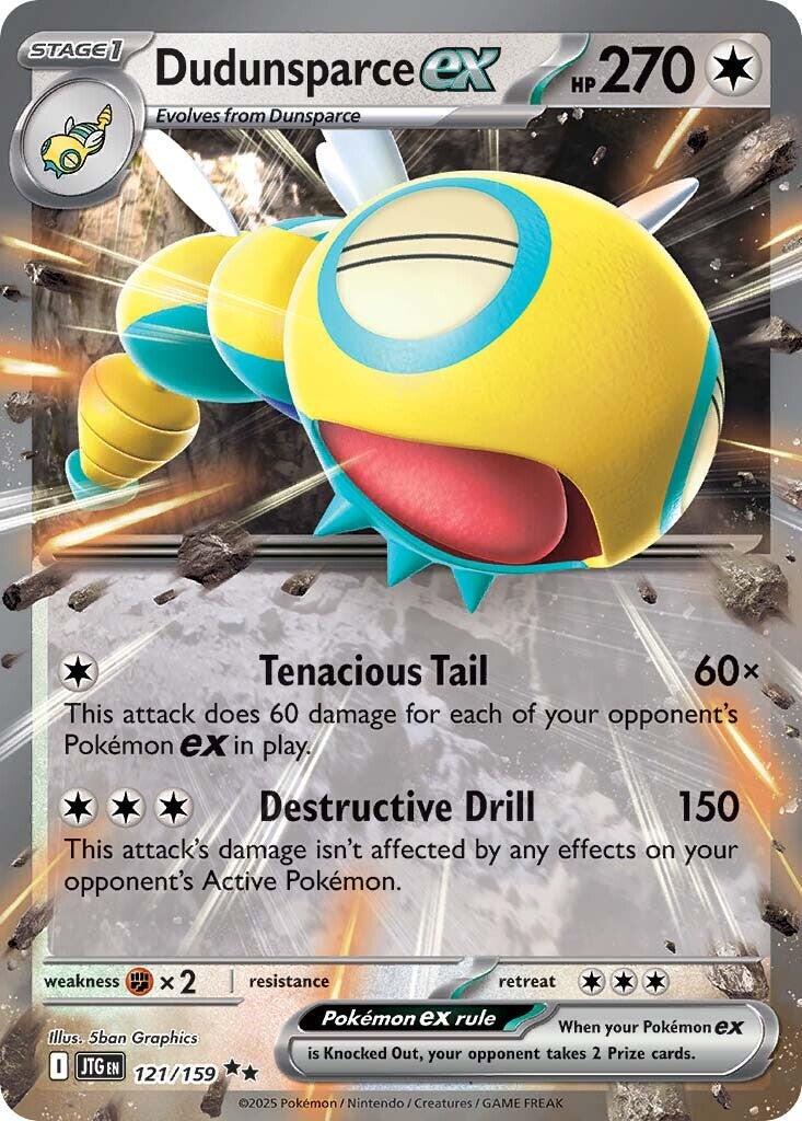 Dudunsparce ex #121 Pokemon Journey Together