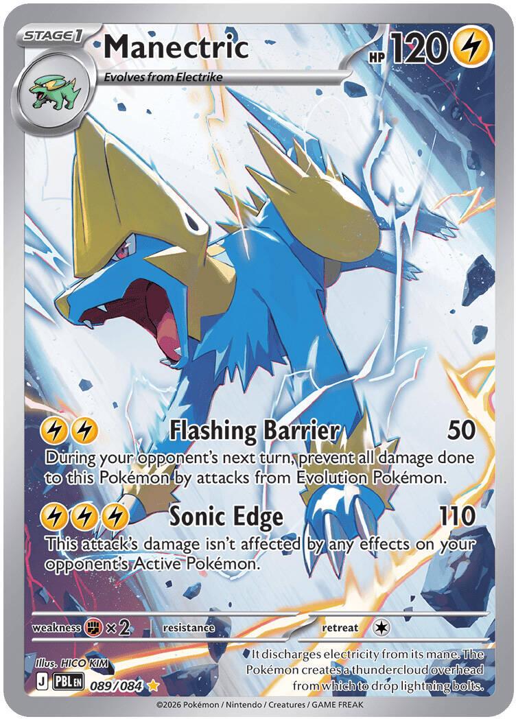 Manectric #89 Pokemon Pitch Black