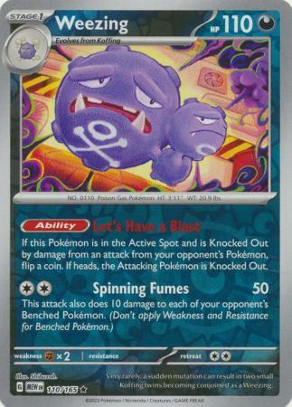 Weezing [Reverse Holo] #110 Pokemon Scarlet & Violet 151