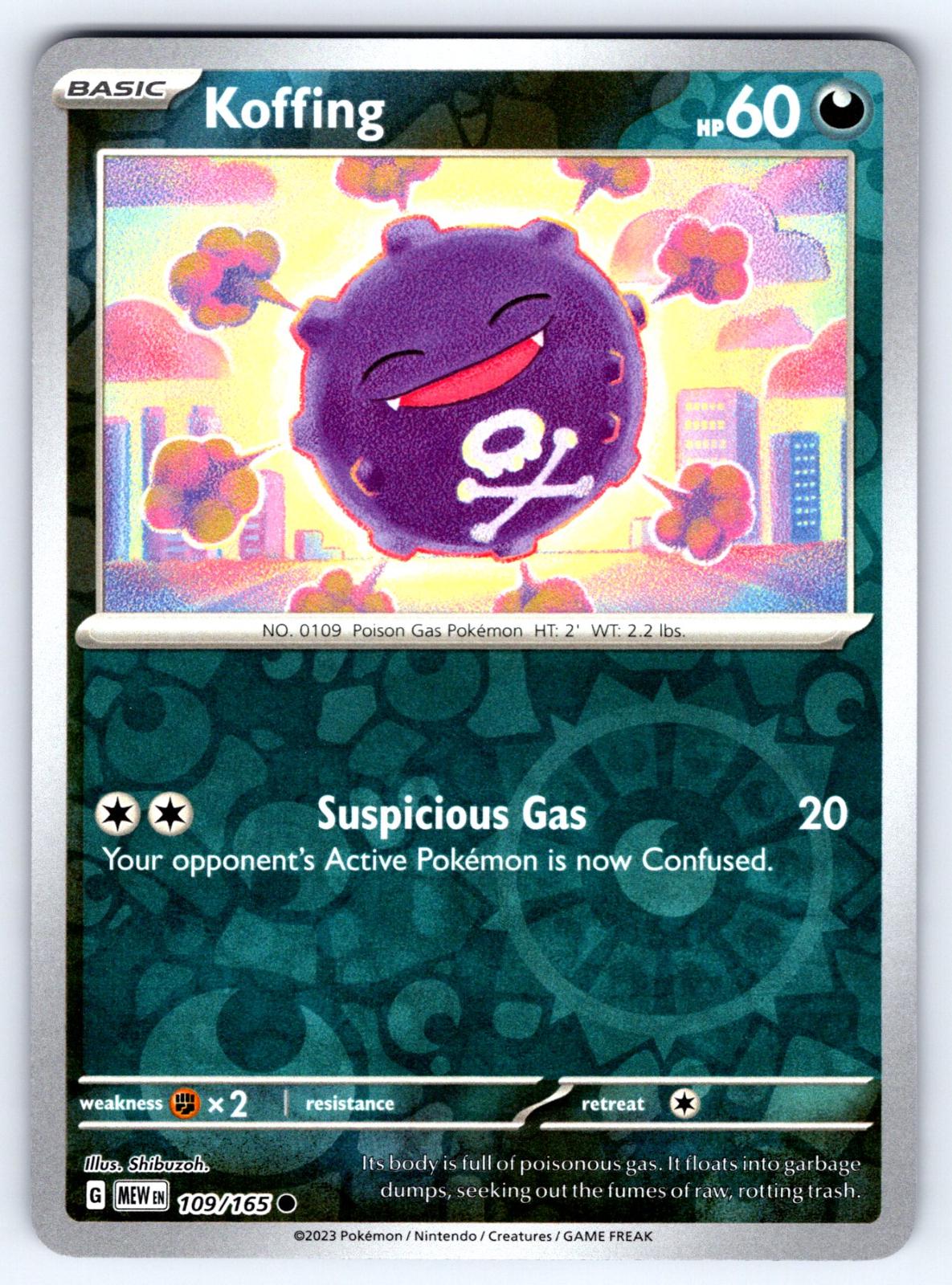 Koffing [Reverse Holo] #109 Pokemon Scarlet & Violet 151