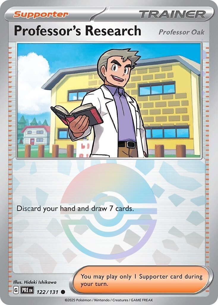 Professor's Research: Professor Oak [Poke Ball] #122 Pokemon Prismatic Evolutions