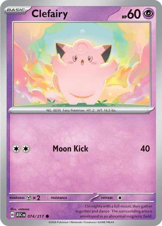 Clefairy #74 Pokemon Ascended Heroes