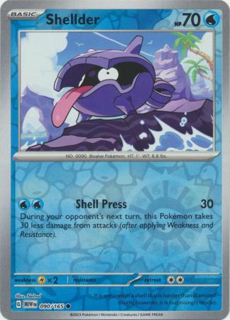 Shellder [Reverse Holo] #90 Pokemon Scarlet & Violet 151