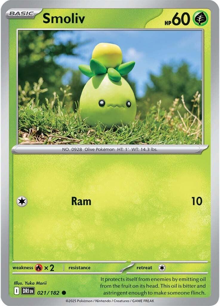Smoliv #21 Pokemon Destined Rivals Yuka Morii