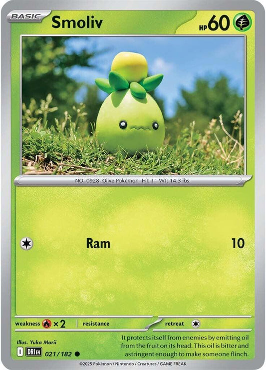 Smoliv #21 Pokemon Destined Rivals Yuka Morii