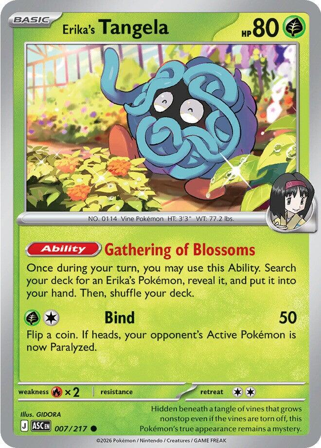 Erika's Tangela #7 Pokemon Ascended Heroes Cosmo Holo