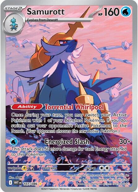 Samurott #107 Pokemon White Flare
