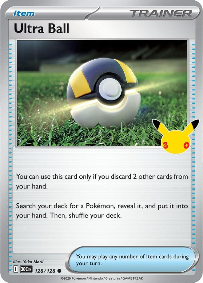 Ultra Ball #128 Pokemon 30th Celebration