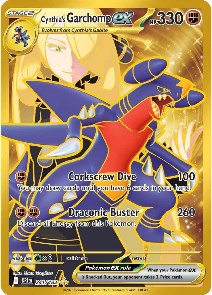Cynthia's Garchomp ex #241 Pokemon Destined Rivals