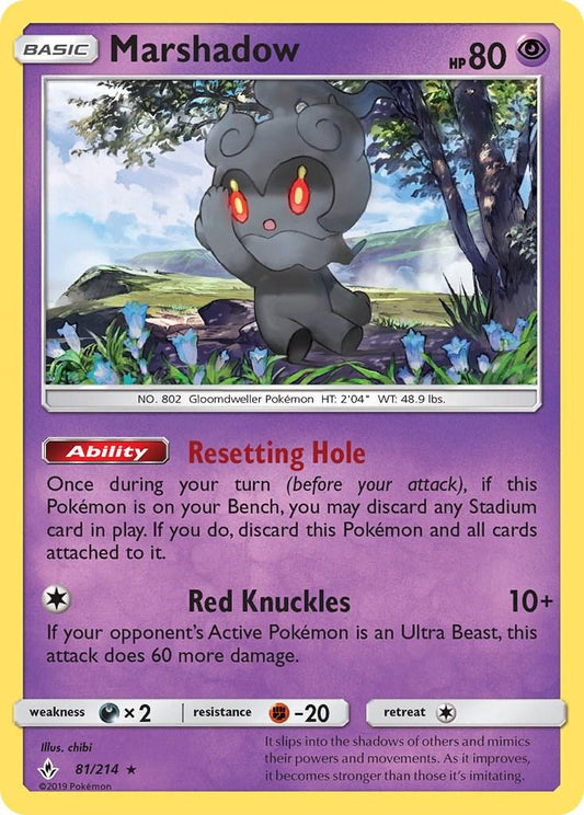 Marshadow #81 Pokemon Unbroken Bonds