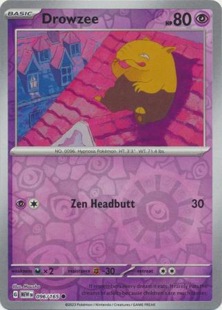 Drowzee [Reverse Holo] #96 Pokemon Scarlet & Violet 151