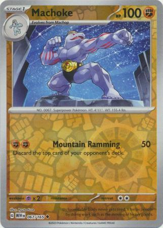 Machoke [Reverse Holo] #67 Pokemon Scarlet & Violet 151