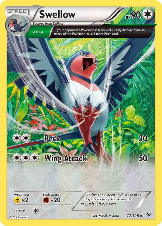 Swellow #72 Pokemon Roaring Skies