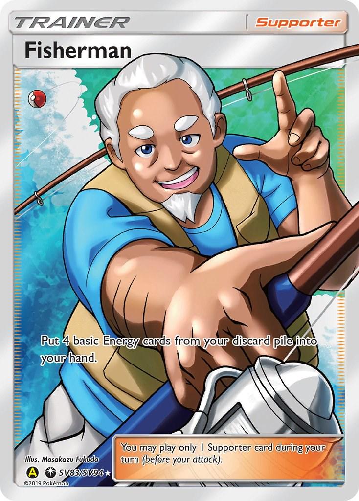Fisherman #SV83 Pokemon Hidden Fates