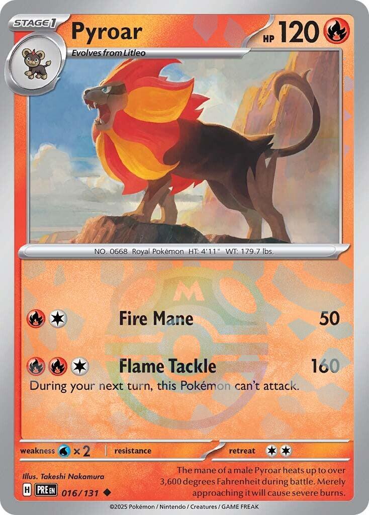 Pyroar [Master Ball] #16 Pokemon Prismatic Evolutions