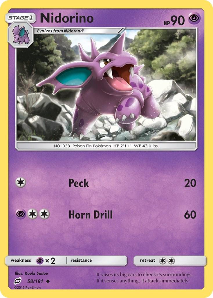 Nidorino #58 Pokemon Team Up