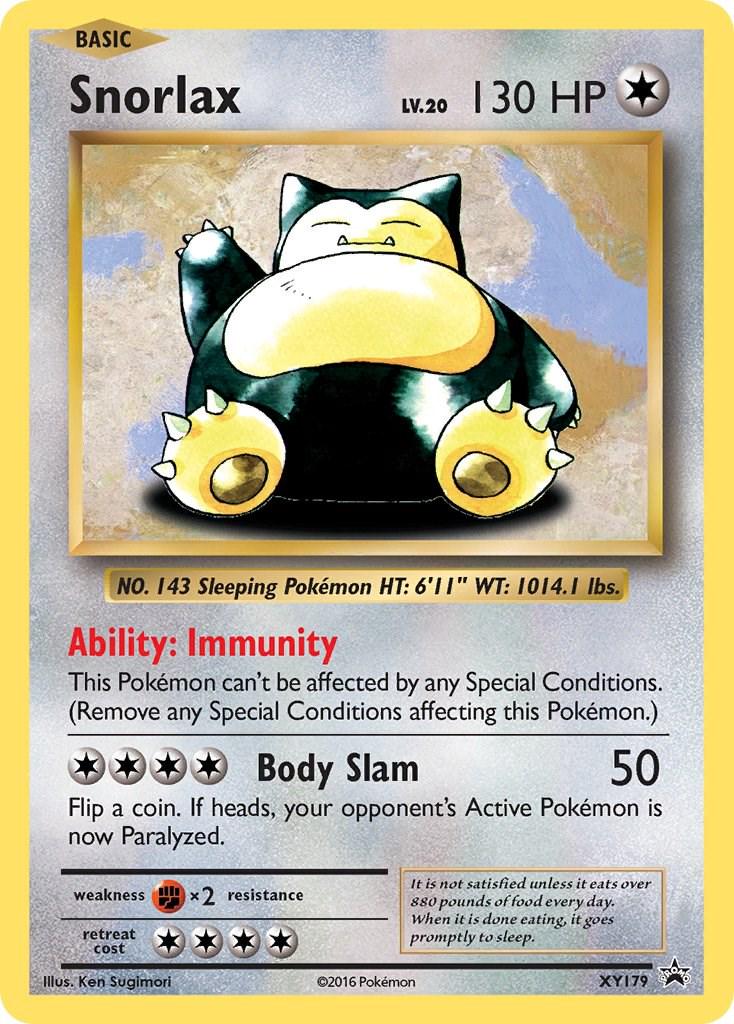 Snorlax #XY179 Pokemon Promo (MODERATELY PLAYED)